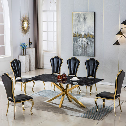 DT201 Luxurious Rectangular Dining Table