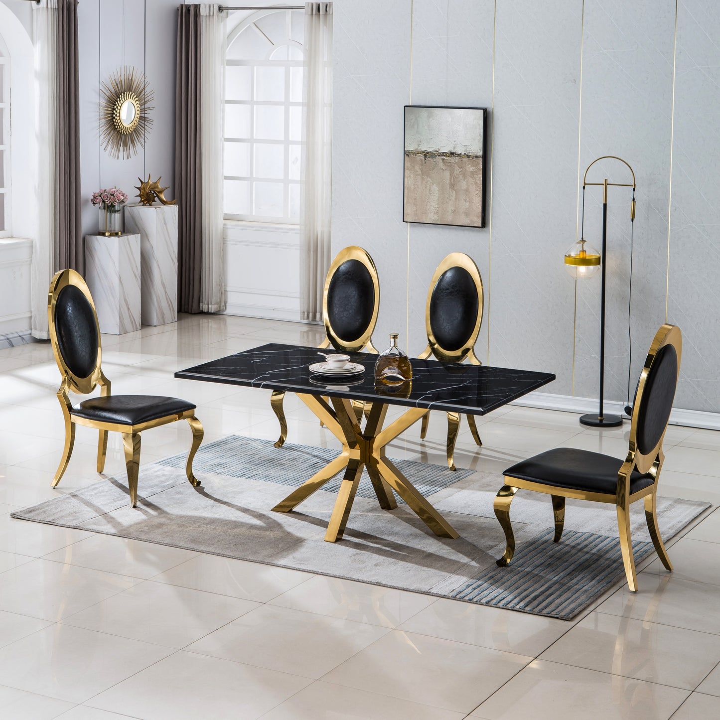 DT202 Elegant Rectangular Dining Table