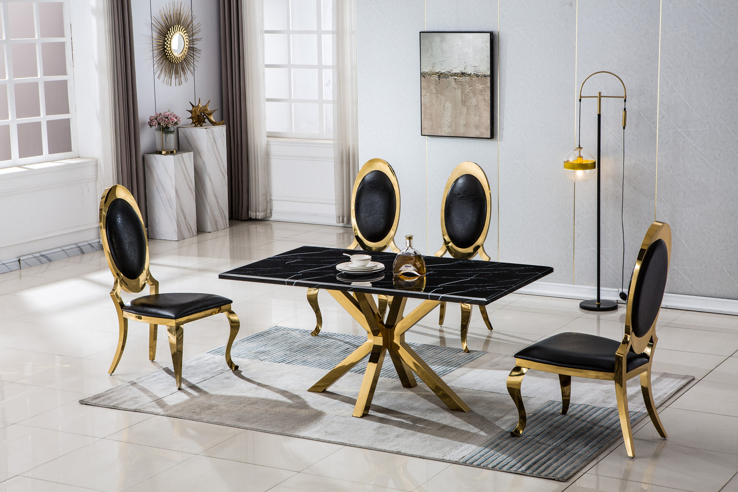 DT202 Elegant Rectangular Dining Table