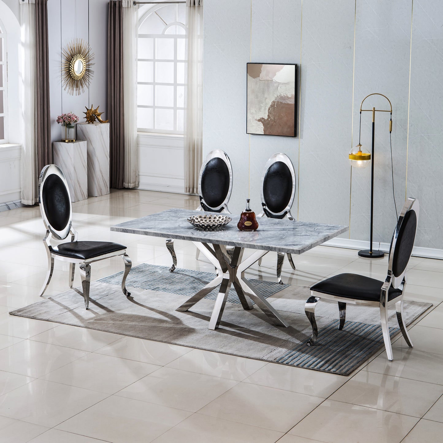 DT202 Elegant Rectangular Dining Table