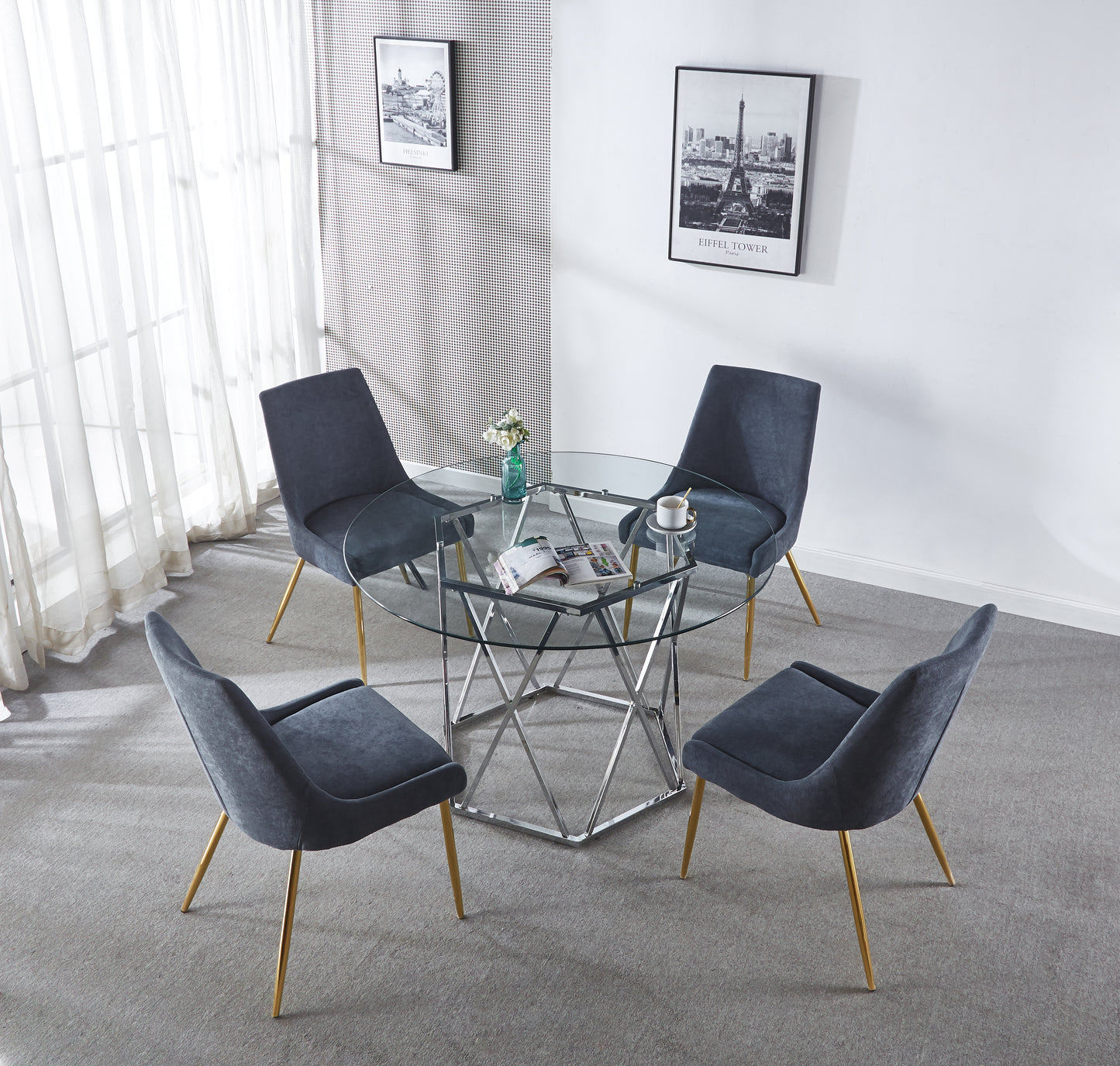 DT302 Elegant Round Dining Table