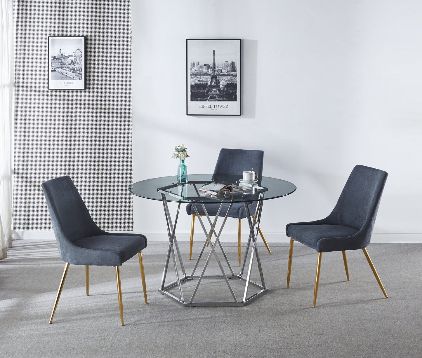 DT302 Elegant Round Dining Table