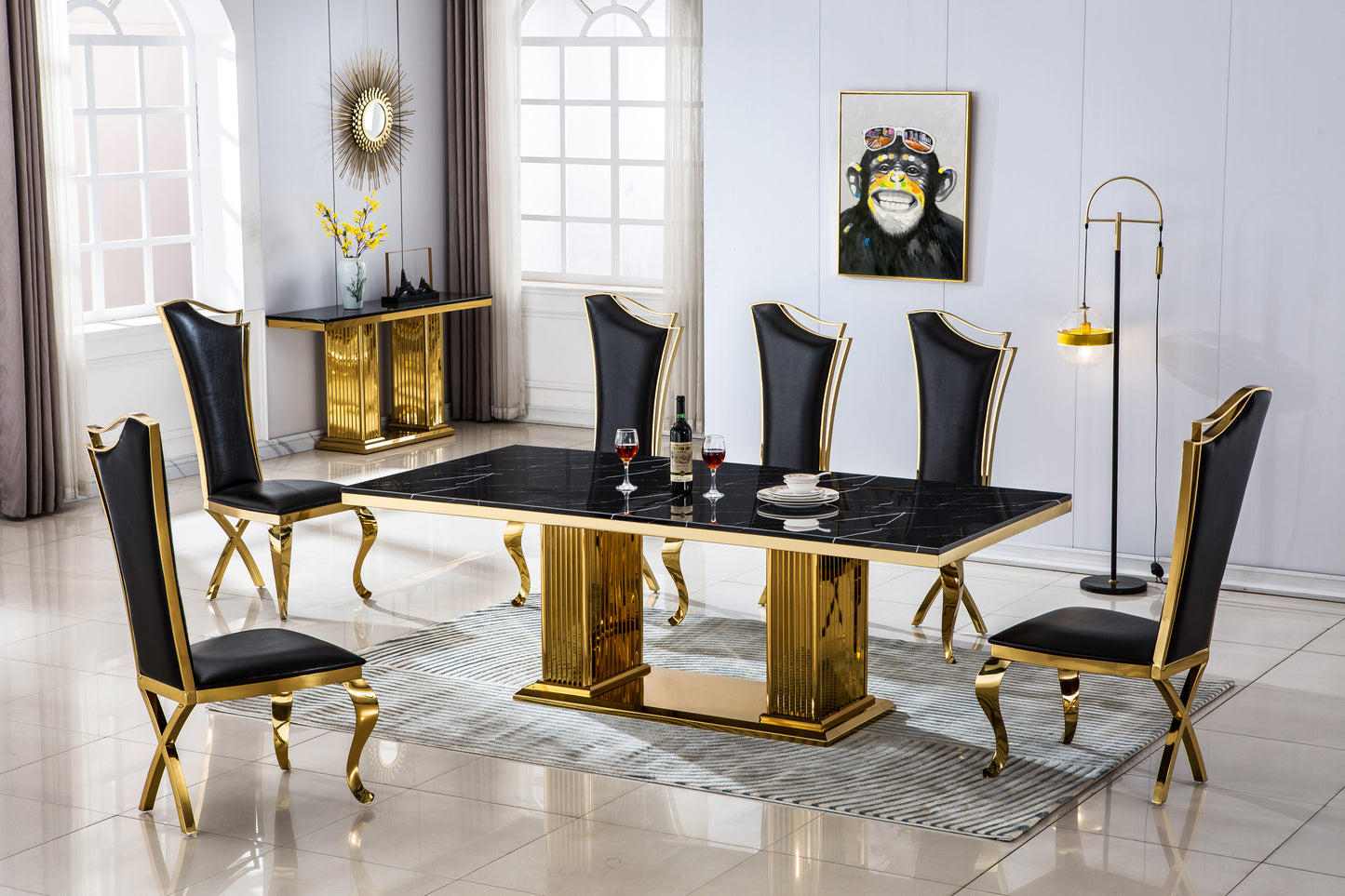 DT311 Elegant Rectangular Dining Table