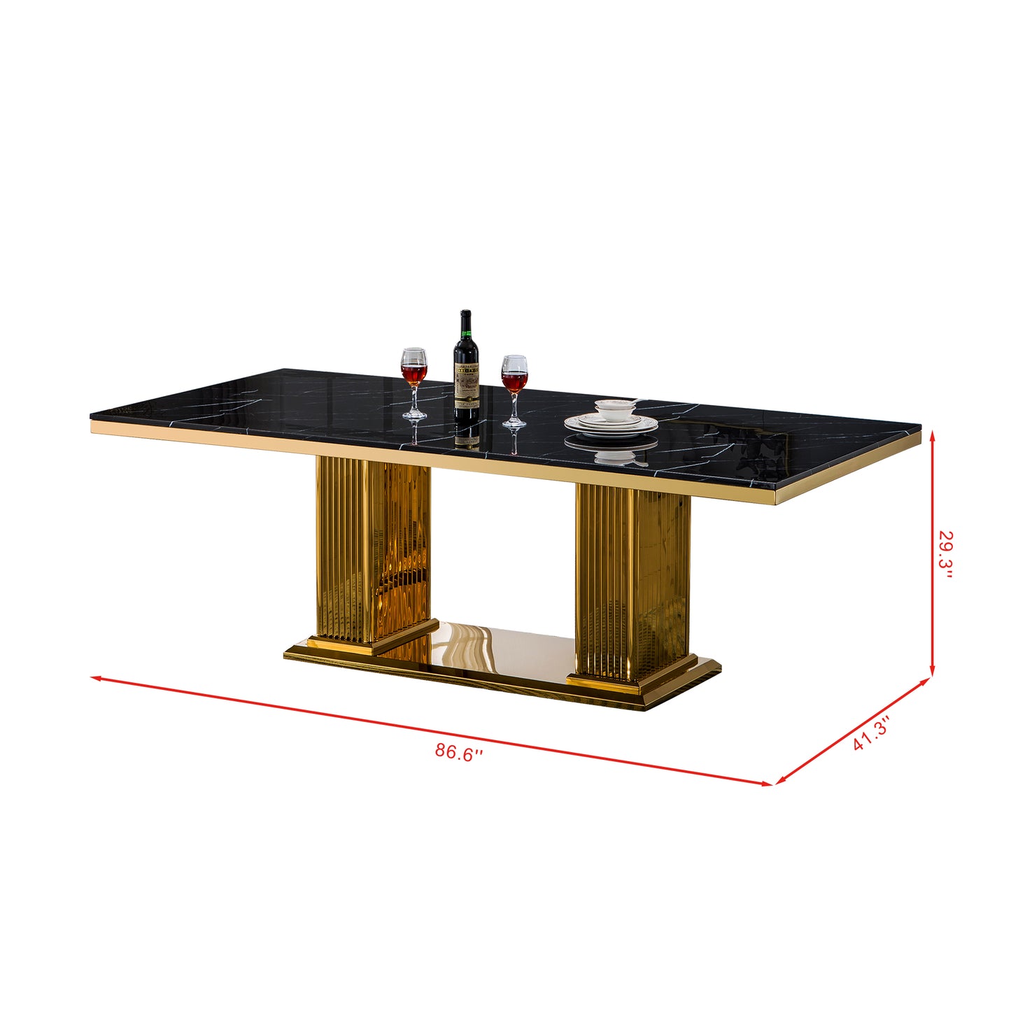 DT311 Elegant Rectangular Dining Table