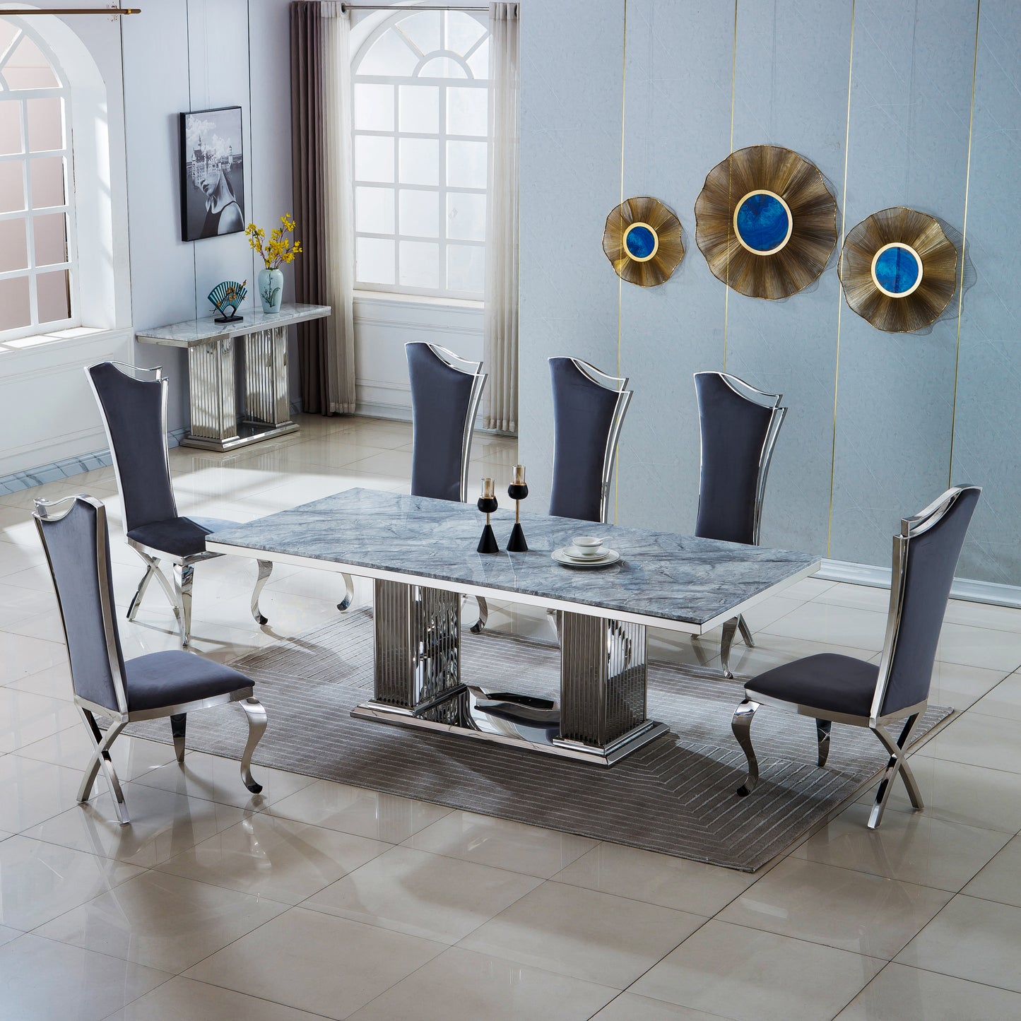 DT311 Elegant Rectangular Dining Table