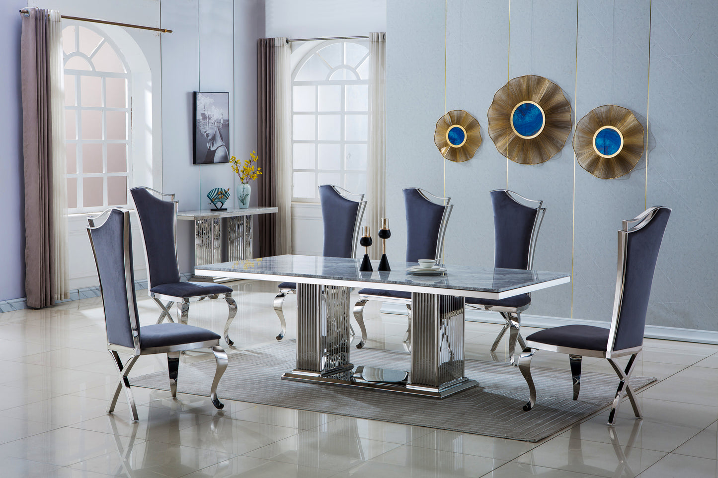 DT311 Elegant Rectangular Dining Table