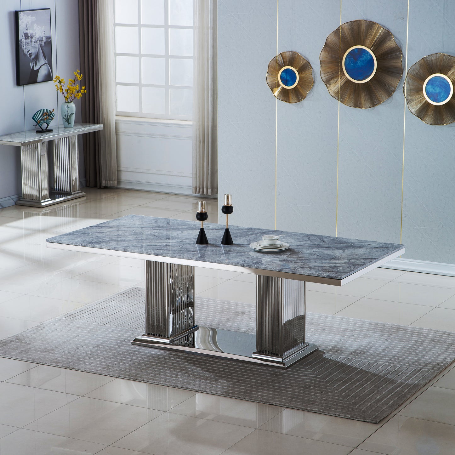 DT311 Elegant Rectangular Dining Table