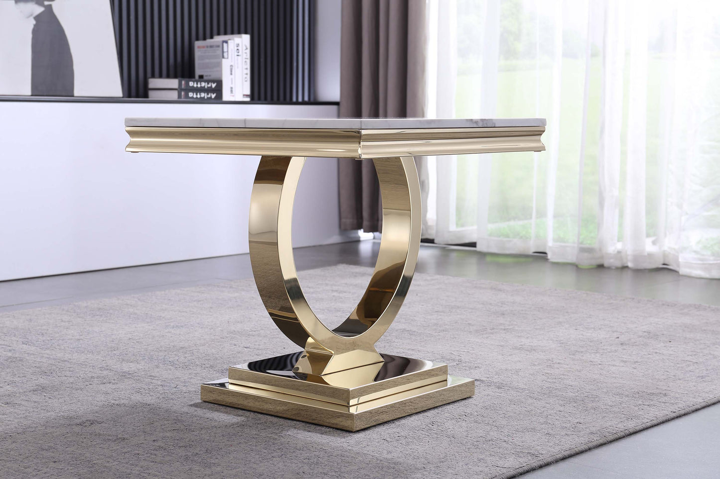 ET316 Elegant Marble End Table