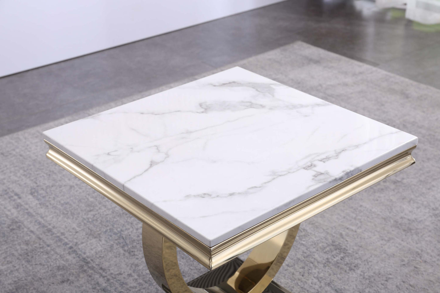 ET316 Elegant Marble End Table