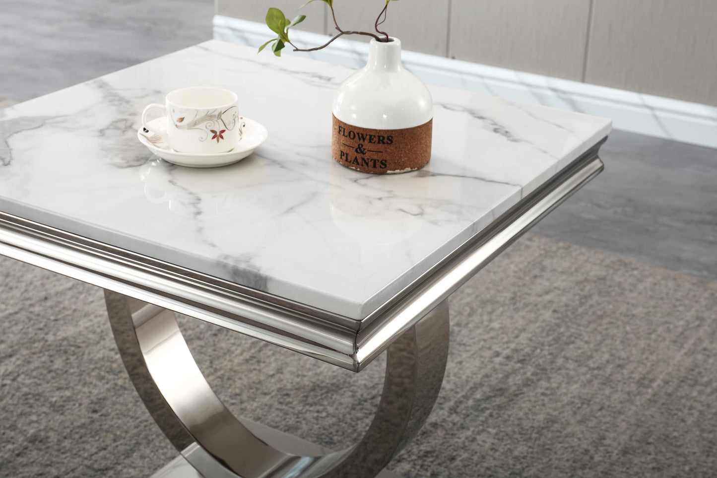 ET316 Elegant Marble End Table