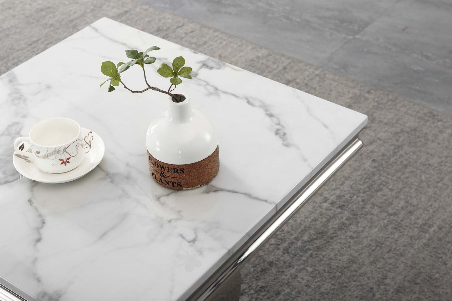 ET316 Elegant Marble End Table