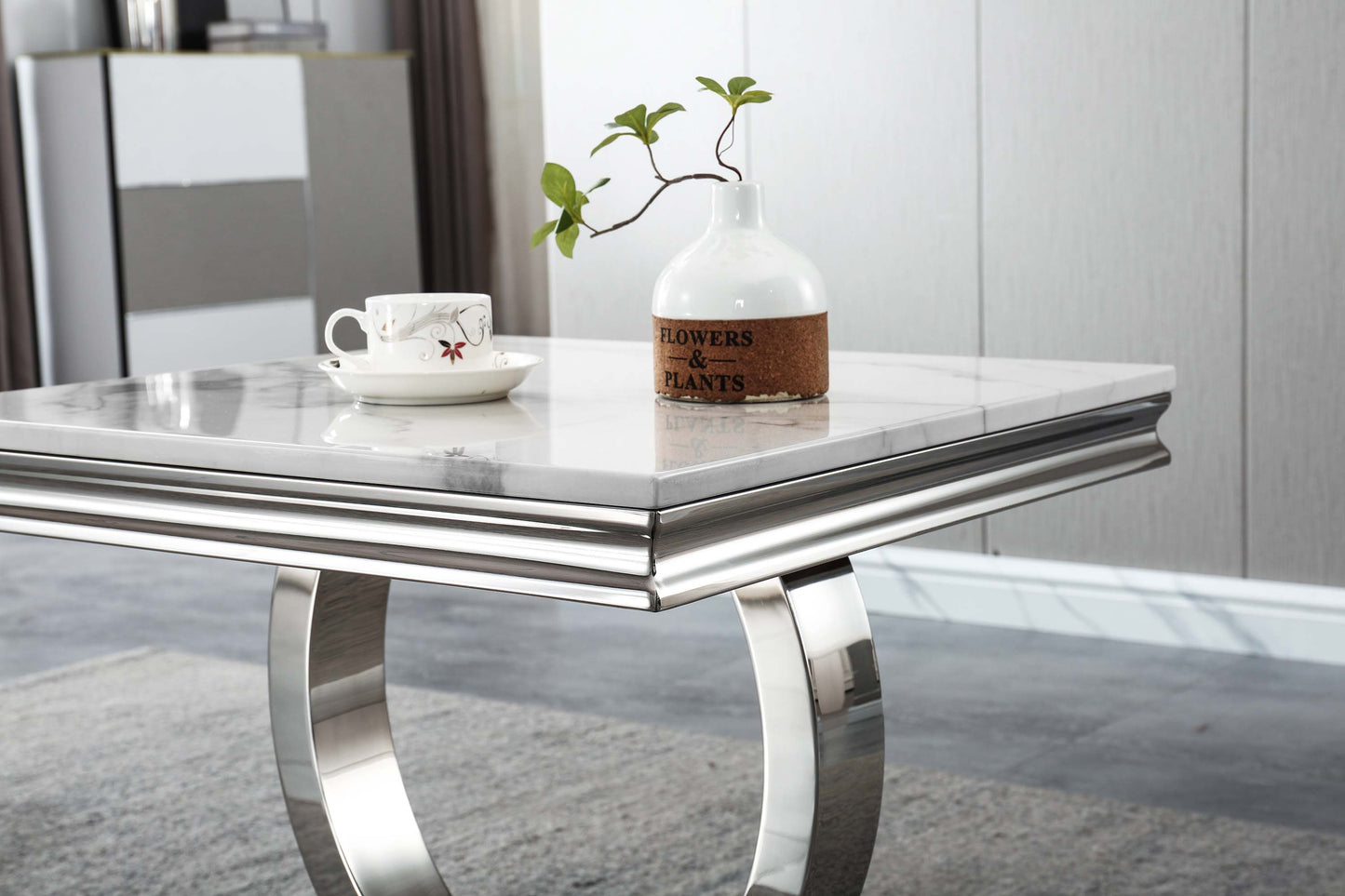 ET316 Elegant Marble End Table