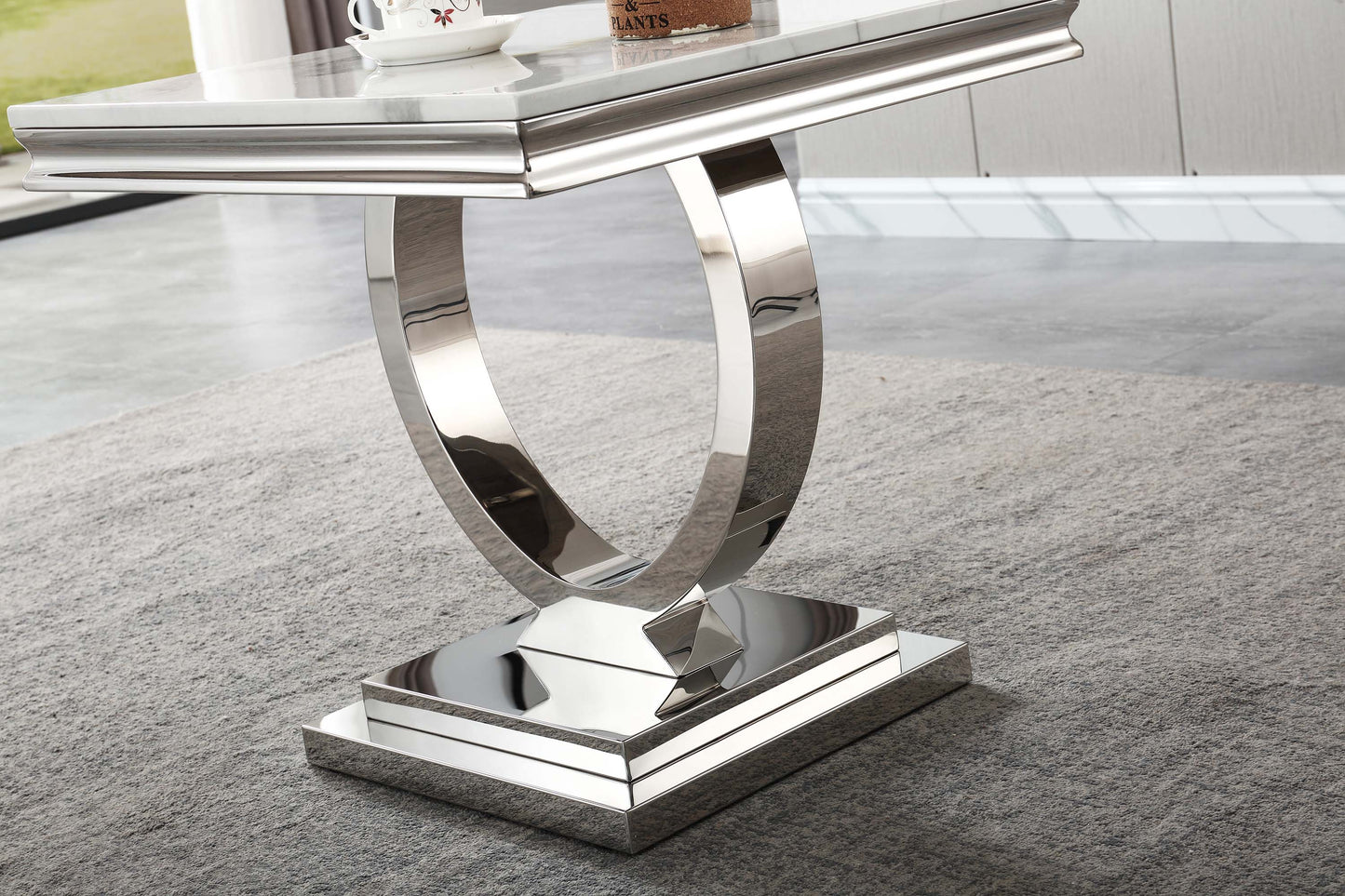 ET316 Elegant Marble End Table