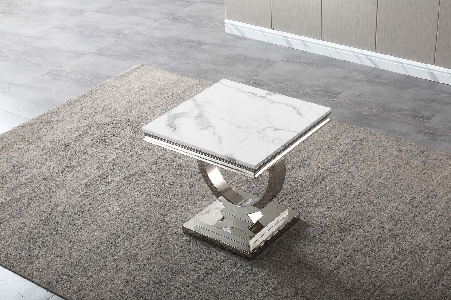 ET316 Elegant Marble End Table