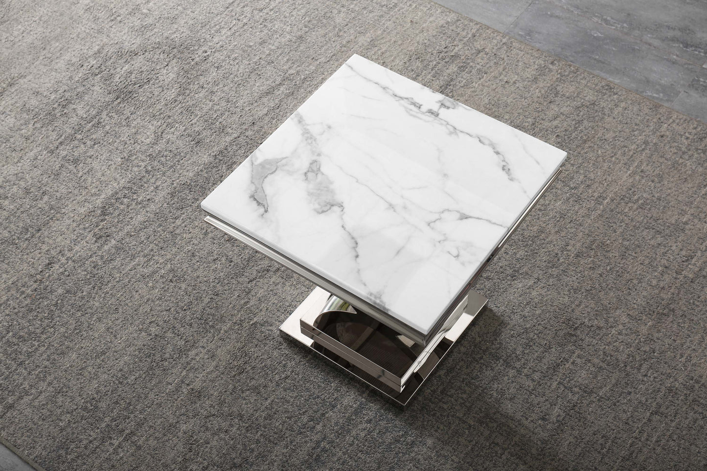 ET316 Elegant Marble End Table