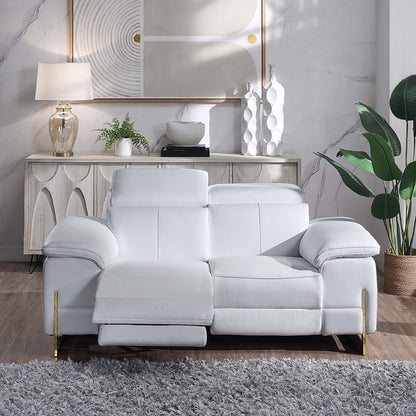 8048 Luxury Reclining Genuine Leather Loveseat/Sofa