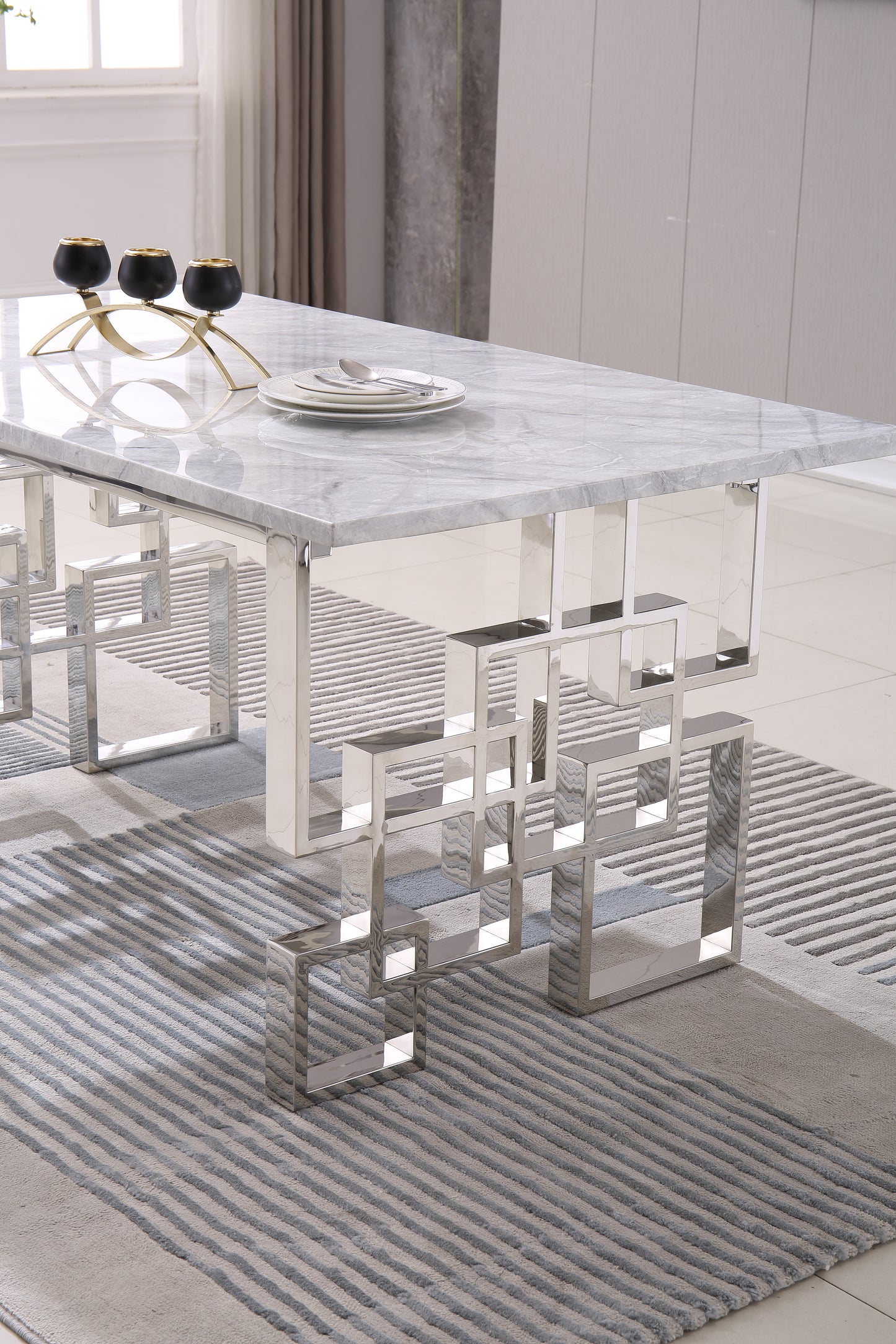 RDT213 Rectangular Marble Dining Table