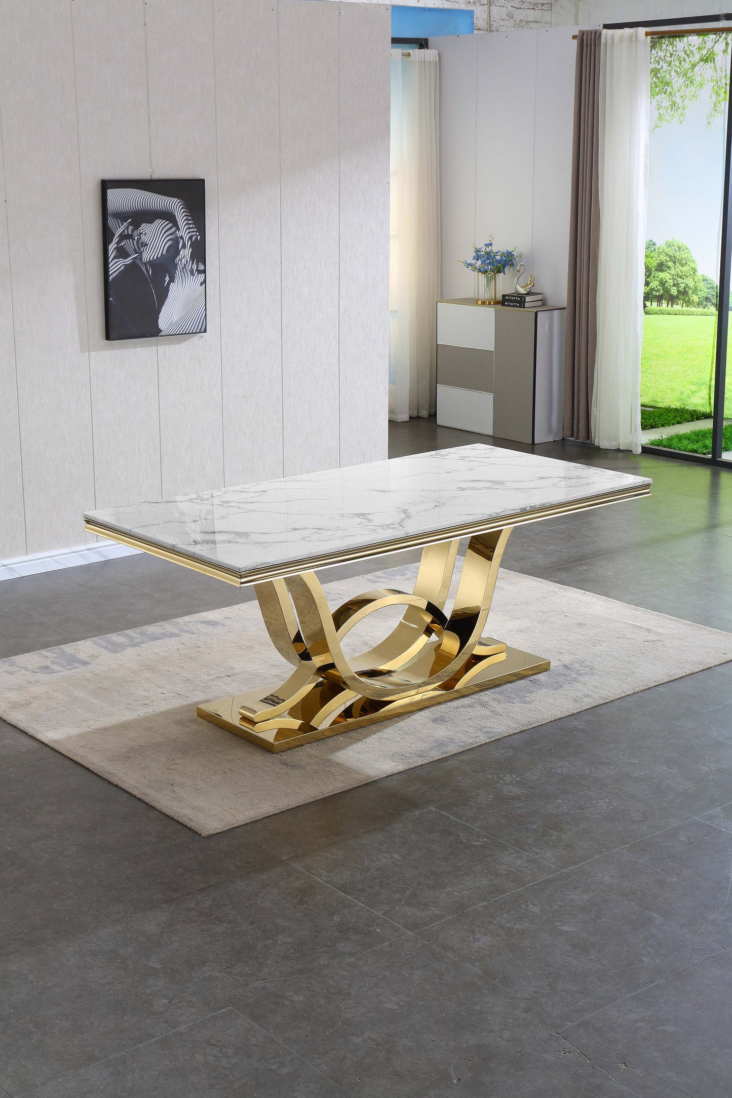 RDT315 Elegant Rectangular Dining Table