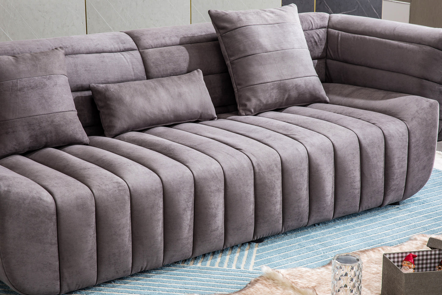 S606 Modern 3-Seater Sofa