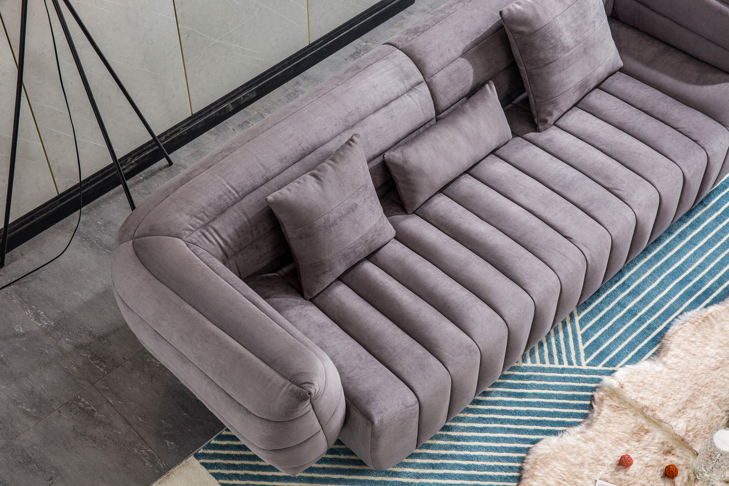 S606 Modern 3-Seater Sofa