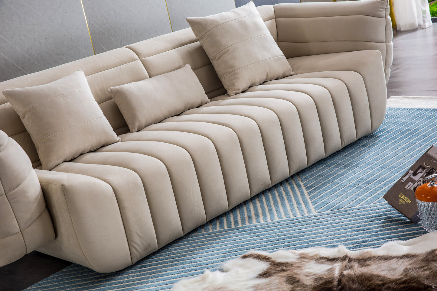 S606 Modern 3-Seater Sofa