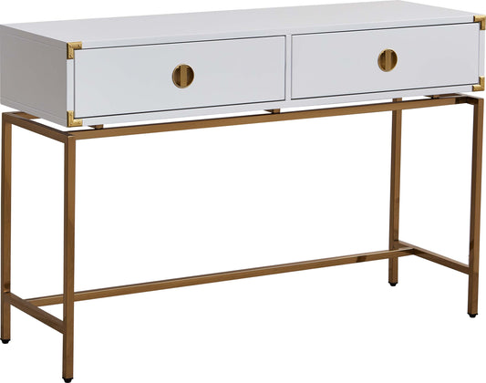 ST001 Sleek White MDF Console Table