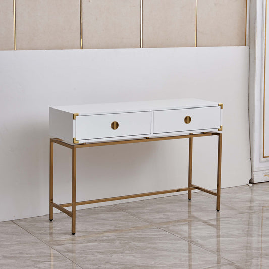 ST001 Sleek White MDF Console Table